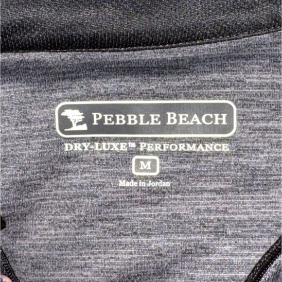 NEW Pebble Beach Dry-Luxe Performance 1/4 Zip Pullover Sweatshirt-Gray-M - Picture 3 of 6